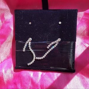 Swarovski White Gold Earrings